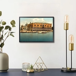 «Италия. Венеция, дворец Дожей» в интерьере в стиле ретро над столом