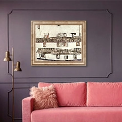 «Finestre (Окна)» в интерьере гостиной с розовым диваном