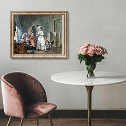 «The Fashion Seller» в интерьере в классическом стиле над креслом