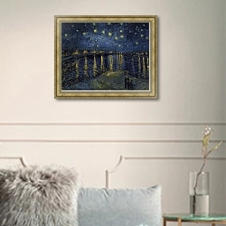 «Звездная ночь над Роной» в интерьере в классическом стиле в светлых тонах
