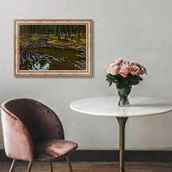 «Mud in the Forest» в интерьере в классическом стиле над креслом