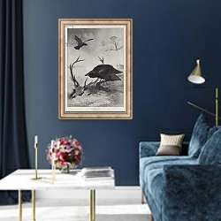 «A Hungry Raven» в интерьере в классическом стиле в синих тонах