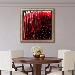 «Red Prayer Beads, from the series Misbaha, 2016» в интерьере столовой в классическом стиле