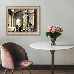 «A Renaissance Hall» в интерьере в классическом стиле над креслом