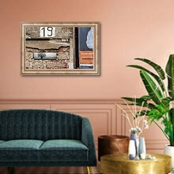 «Coesistenze Pacifiche, 2015, photographic contamination, three-dimensional» в интерьере классической гостиной над диваном