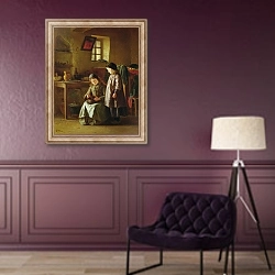 «Sisters» в интерьере в классическом стиле в фиолетовых тонах