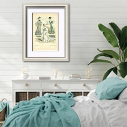 «Lemoniteur De La Mode №5 1» в интерьере спальни в стиле прованс с голубыми деталями