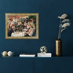 «Ланч на вечеринке» в интерьере в классическом стиле в синих тонах