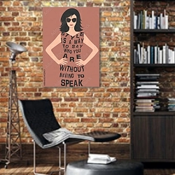 «Стиль - это способ рассказать о себе без слов» в интерьере кабинета в стиле лофт с кирпичными стенами