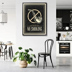 «Не курить» в интерьере современной светлой кухни