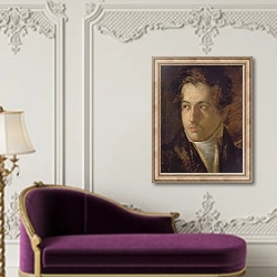 «Vincenzo Bellini» в интерьере в классическом стиле над банкеткой