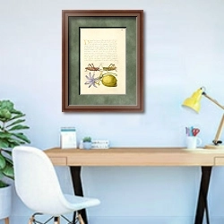 «Wart-Biter, Grasshopper, Hyacinth, and Almond» в интерьере кабинета в современном стиле
