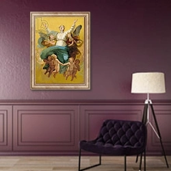 «The Assumption of the Virgin 2» в интерьере в классическом стиле в фиолетовых тонах