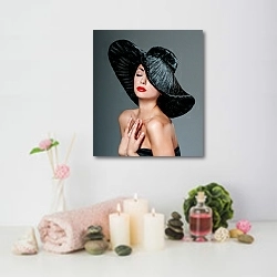 «Дама в шляпке» в интерьере салона красоты