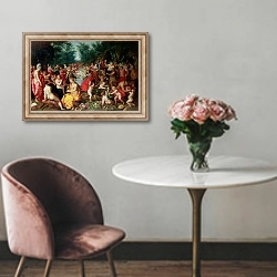 «Feast of the Gods» в интерьере в классическом стиле над креслом