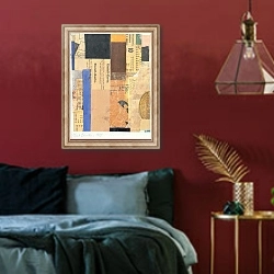 «Untitled, 1928» в интерьере спальни с акцентной стеной