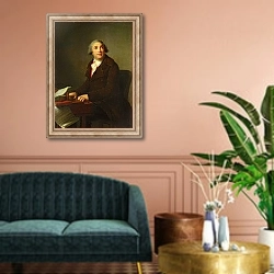 «Giovanni Paesiello» в интерьере классической гостиной над диваном