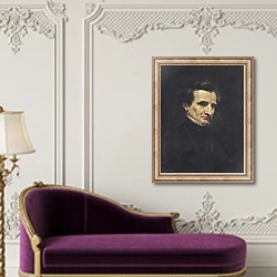 «Hector Berlioz 1850» в интерьере в классическом стиле над банкеткой