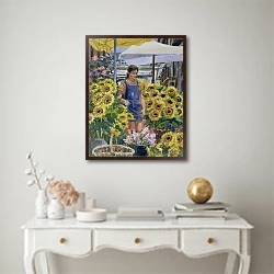 «The Sunflower Seller» в интерьере в классическом стиле над столом