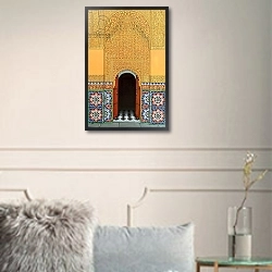 «Door, Marrakech, 1998» в интерьере столовой в классическом стиле