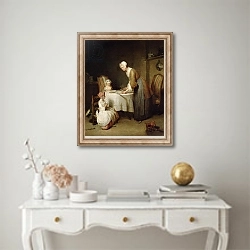 «The Grace, 1740 2» в интерьере в классическом стиле над столом
