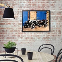 «Vauxhall 30 98 OE Velox Tourer '1926» в интерьере кухни в стиле лофт с кирпичной стеной
