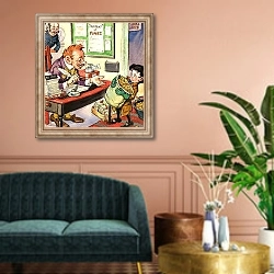 «Norman Gnome 40» в интерьере классической гостиной над диваном
