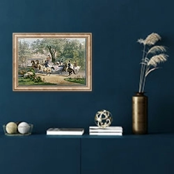 «Promenade au Bois» в интерьере в классическом стиле в синих тонах