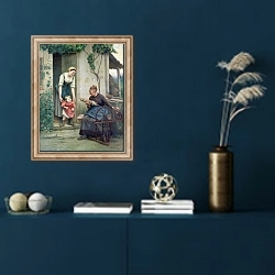 «The Three Ages» в интерьере в классическом стиле в синих тонах