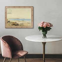 «Culver Cliff, Isle of Wight» в интерьере в классическом стиле над креслом