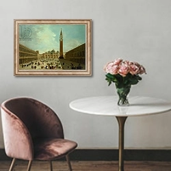 «San Marco, Venice» в интерьере в классическом стиле над креслом