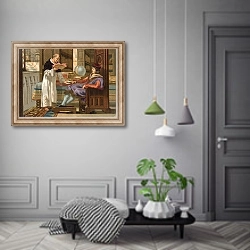 «Vincent of Beauvais and Saint Louis» в интерьере коридора в классическом стиле