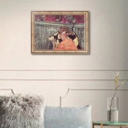 «Yvonne Printemps and Sacha Guitry c.1912» в интерьере в классическом стиле в светлых тонах