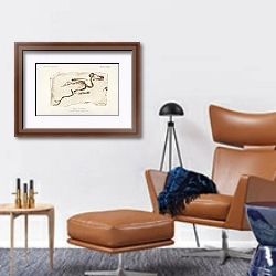 «Зимородок (Альседо)» в интерьере кабинета с кожаным креслом