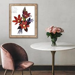 «blooms 1» в интерьере в классическом стиле над креслом