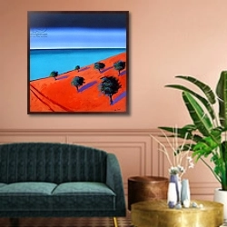 «Bay 2» в интерьере классической гостиной над диваном