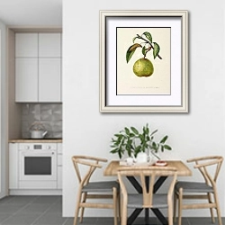 «Pears - Poire Bonne De Malines» в интерьере кухни в светлых тонах над обеденным столом
