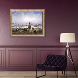 «porto orientale» в интерьере в классическом стиле в фиолетовых тонах