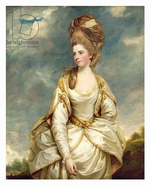 Постер Miss Sarah Campbell, 1777-78 с типом исполнения На холсте в раме в багетной раме 221-03