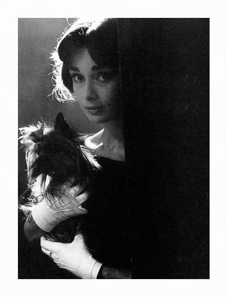 Постер Хепберн Одри 60 с типом исполнения На холсте в раме в багетной раме 221-03