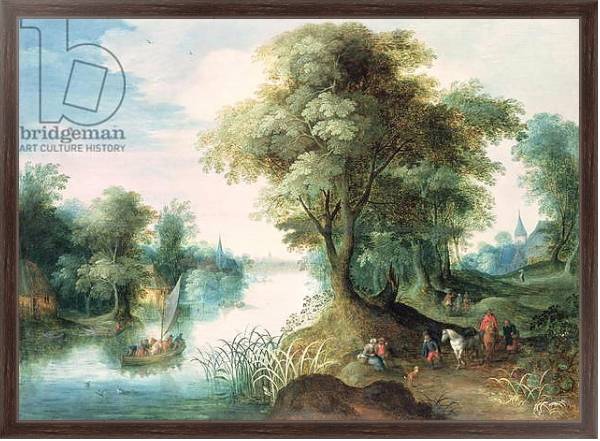Постер River Landscape 2 с типом исполнения На холсте в раме в багетной раме 221-02