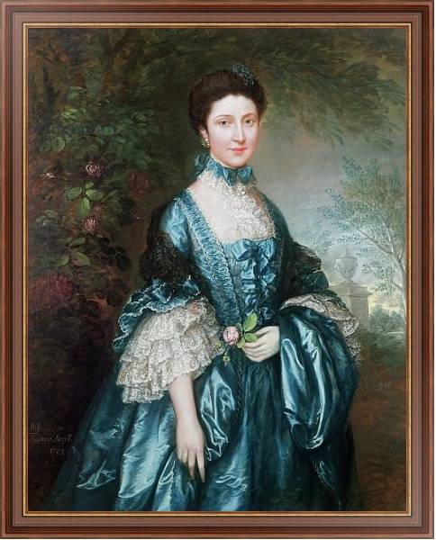 Постер Miss Theodosia Magill, Countess Clanwilliam, 1765 с типом исполнения На холсте в раме в багетной раме 35-M719P-83
