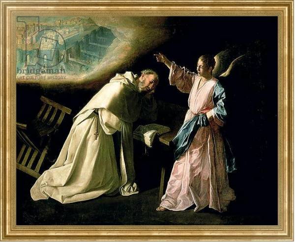 Постер Vision of St. Peter Nolasco, 1629 с типом исполнения На холсте в раме в багетной раме NA033.1.051
