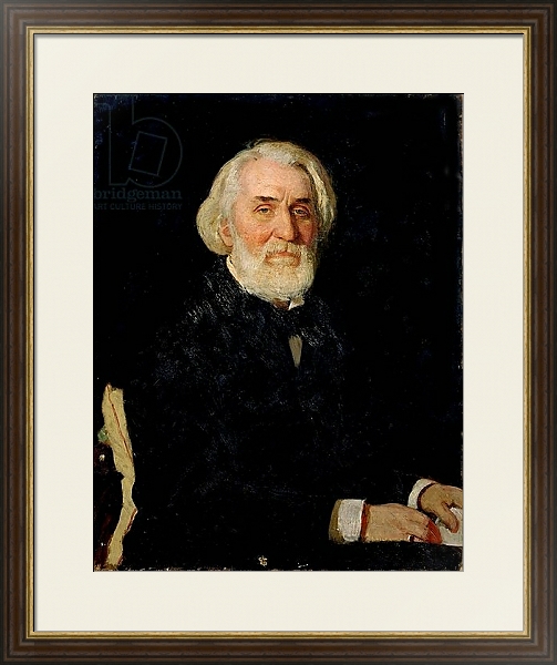 Постер Portrait of Ivan S. Turgenev, 1879 с типом исполнения Под стеклом в багетной раме 1.023.036