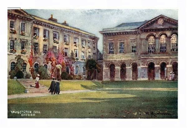 Постер Worcester College с типом исполнения На холсте в раме в багетной раме 221-03