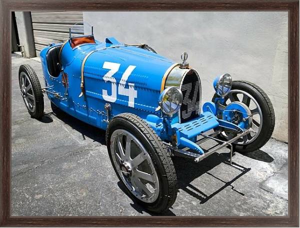 Постер Bugatti Type 37A '1928–30 с типом исполнения На холсте в раме в багетной раме 221-02