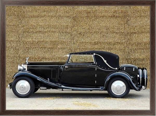 Постер Rolls-Royce 20 25 Drophead Coupe '1932 с типом исполнения На холсте в раме в багетной раме 221-02