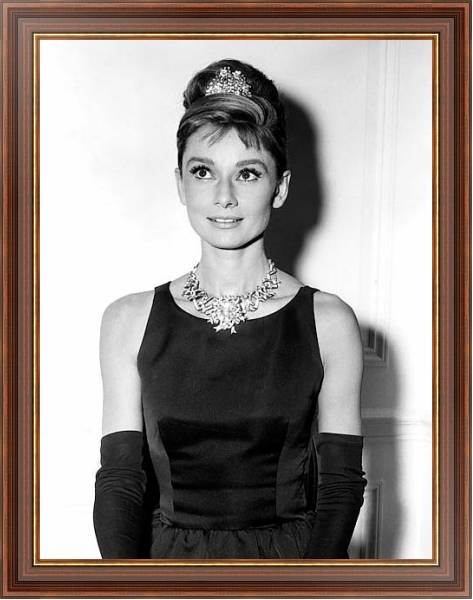 Постер Hepburn, Audrey (Breakfast At Tiffany's) 5 с типом исполнения На холсте в раме в багетной раме 35-M719P-83