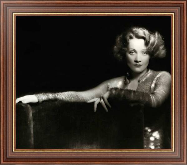 Постер Dietrich, Marlene 12 с типом исполнения На холсте в раме в багетной раме 35-M719P-83