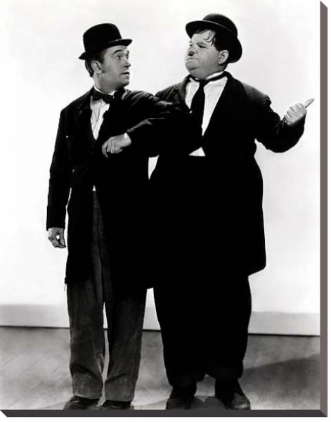 Постер Laurel & Hardy с типом исполнения На холсте без рамы